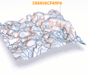 3d view of Shahuac Pampa