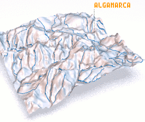 3d view of Algamarca