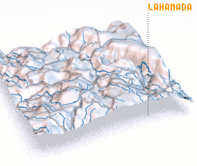 3d view of La Hamada