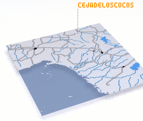 3d view of Ceja de los Cocos