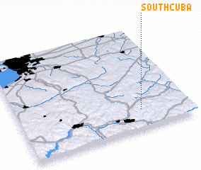 3d view of South Cuba