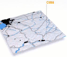 3d view of Cuba
