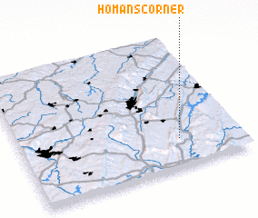 3d view of Homans Corner