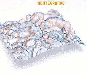 3d view of Monte Grande