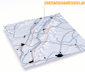 3d view of Shenandoah River Lakes