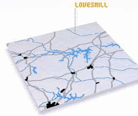 3d view of Loves Mill