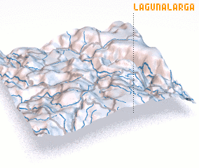 3d view of Laguna Larga