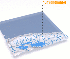 3d view of Playón Grande