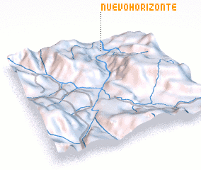 3d view of Nuevo Horizonte