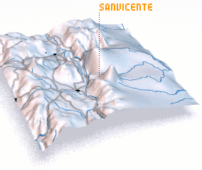 3d view of San Vicente