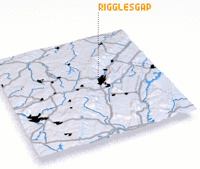 3d view of Riggles Gap