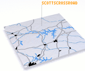 3d view of Scotts Crossroad