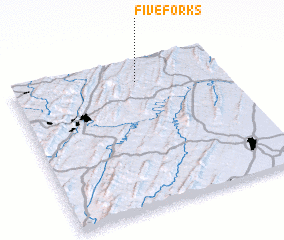 3d view of Five Forks