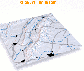 3d view of Shadwell Mountain