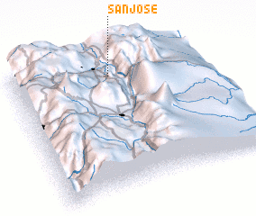 3d view of San José