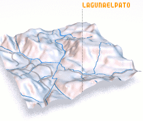 3d view of Laguna El Pato