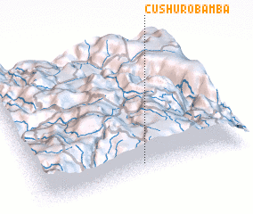 3d view of Cushuro Bamba