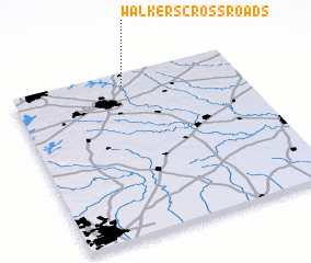 3d view of Walkers Crossroads