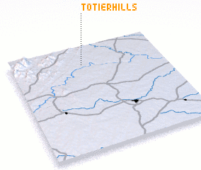 3d view of Totier Hills