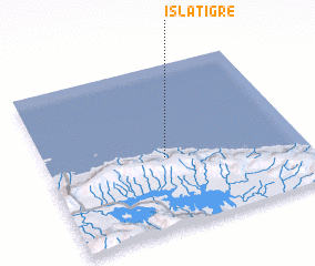 3d view of Isla Tigre