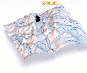 3d view of San Luis