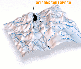 3d view of Hacienda Santa Rosa