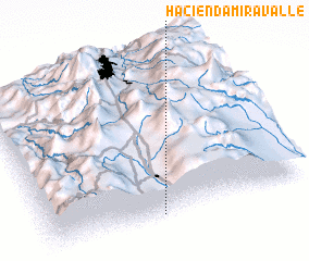 3d view of Hacienda Miravalle