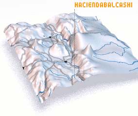 3d view of Hacienda Balcashi