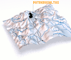 3d view of Potreros Altos