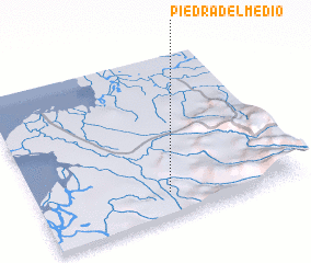 3d view of Piedra del Medio