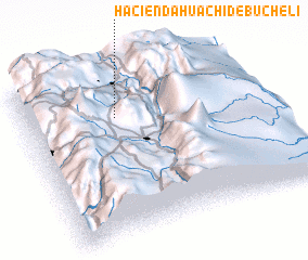 3d view of Hacienda Huachi de Bucheli