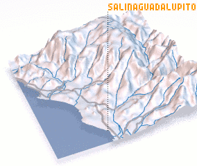 3d view of Salina Guadalupito