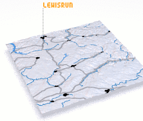 3d view of Lewis Run
