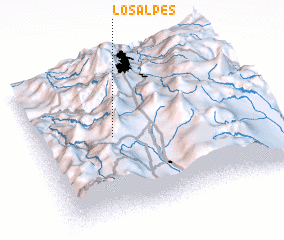 3d view of Los Alpes