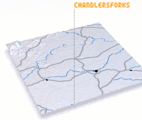 3d view of Chandlers Forks