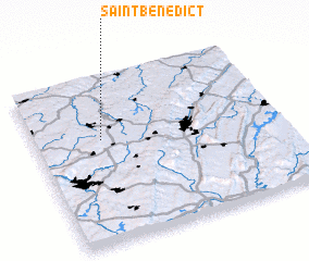 3d view of Saint Benedict
