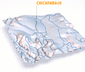 3d view of Chicaña Bajo