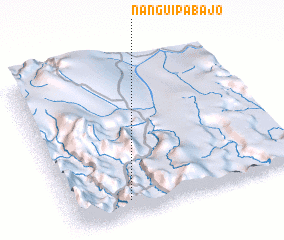 3d view of Nanguipa Bajo