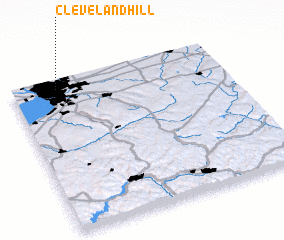 3d view of Cleveland Hill