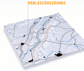 3d view of Peales Crossroads