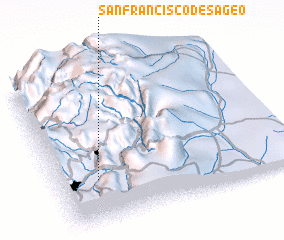 3d view of San Francisco de Sageo