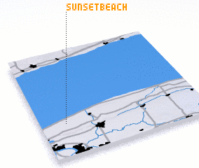 3d view of Sunset Beach