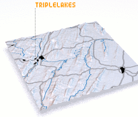 3d view of Triple Lakes