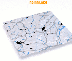 3d view of Indian Lake