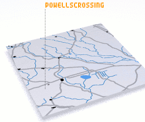 3d view of Powells Crossing