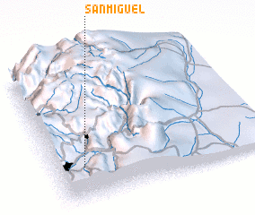 3d view of San Miguel