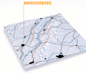 3d view of Harrisonburg