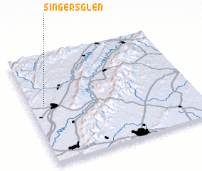 3d view of Singers Glen