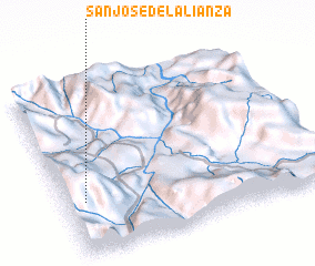 3d view of San José del Alianza