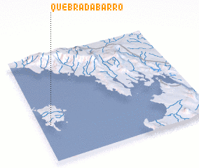 3d view of Quebrada Barro